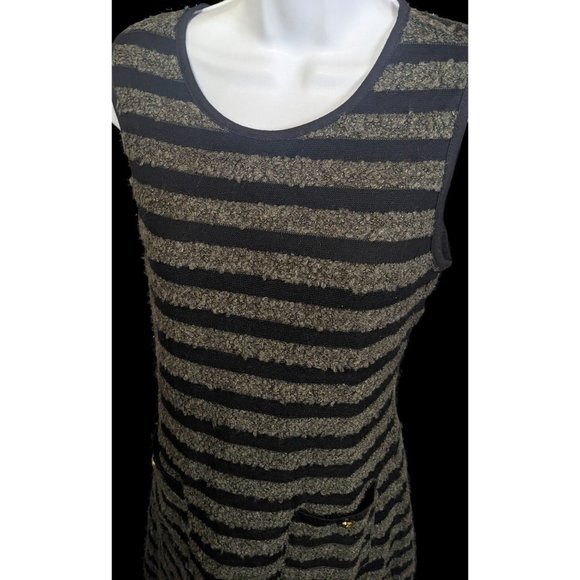 Monteau Striped Gothic Mod Dress - Picture 11 of 15